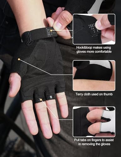 INBIKE Luvas de ciclismo para homens e mulheres, luvas respiráveis para ciclismo de estrada com almo