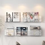 ELzEy regał na broszurę Stojak na czasopisma Stojak na broszury Wiszący organizer na literaturę Stojak Przezroczyste stojaki na czasopisma magazyn, stojak na magazyny do biura (Size : 100cm/39.4")