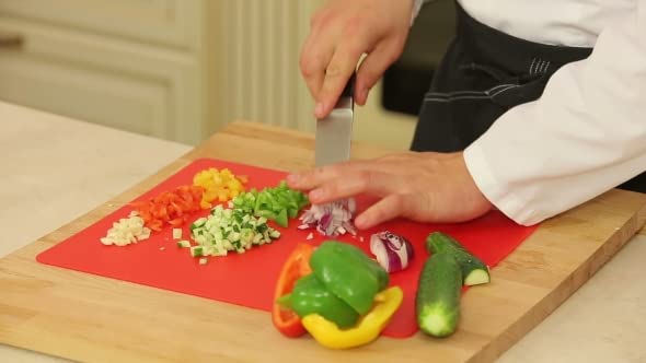 Image of Bpa Free Kitchen Chopping Boards Cutting Board Plastic with Handle for Regular Use Small - Size-15 * 5 * 24, Assorted