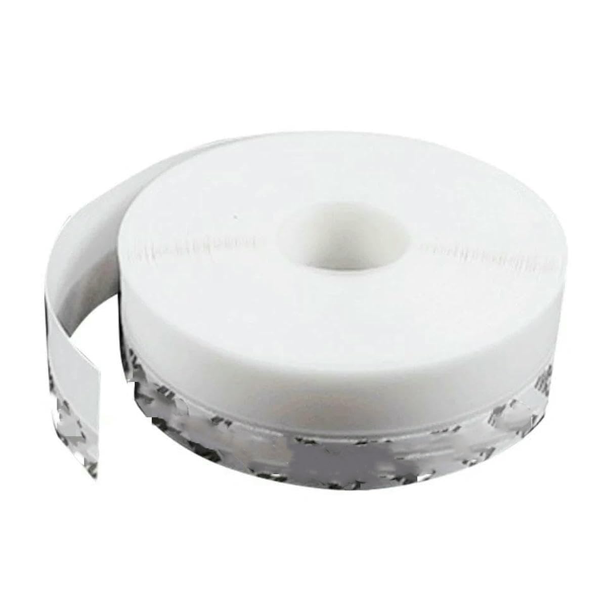 5M/10M Door Bottom Seal Strip Weather Window Rubber Seal Weatherstrip Windproof Dust Self Adhesive Door Windshield Sealing Tape-White-45mm-5M