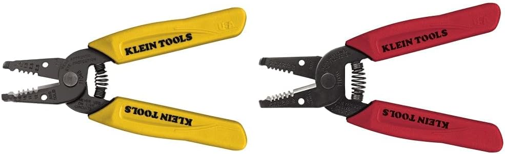 Klein Tools 11048 Dual Wire Stripper Cutter for Solid Wire and 11046 Wire Stripper/Cutter 16-26 AWG Stranded