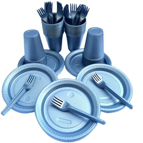 Kit Descartáveis para festa 50 Pessoas Copo + Pratinho de bolo + ...