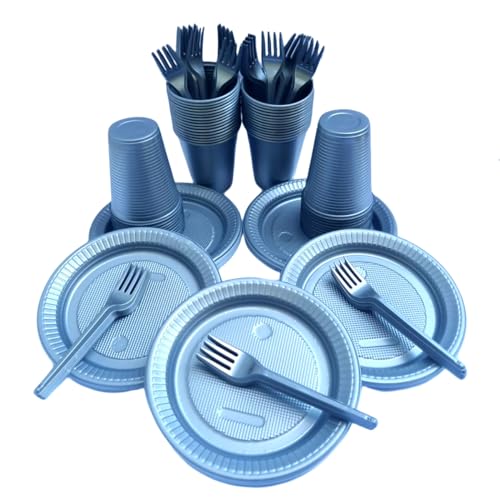 Kit Descartáveis para festa 50 Pessoas Copo + Pratinho de bolo + ...