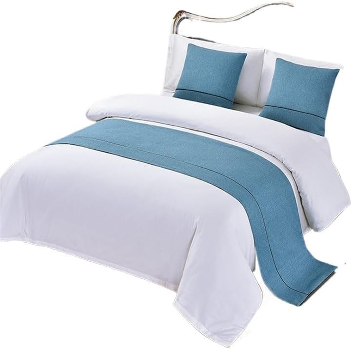 Pure Color Bed Runner Simplicity Modern Bed Spread Patchwork Bed Flag Home Hotel Decoration Bed Towel Cover(01,50x180cm Bed Runner)