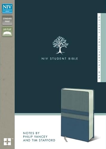NIV, Student Bible, Imitation Leather, Gray/Blue
