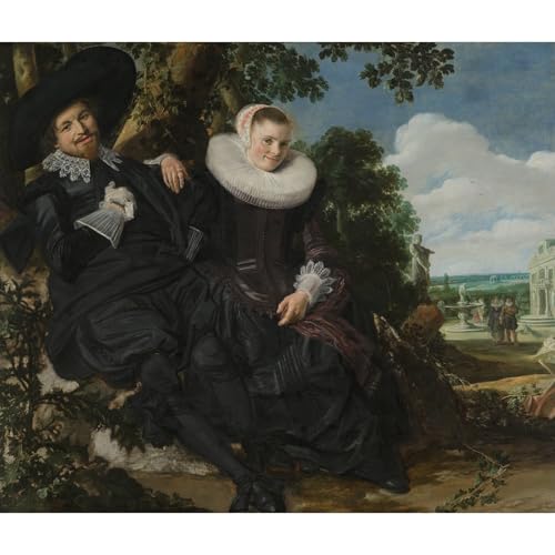 Impression sur toile Frans Hals Portrait de mariage 101x127 cm pour salon