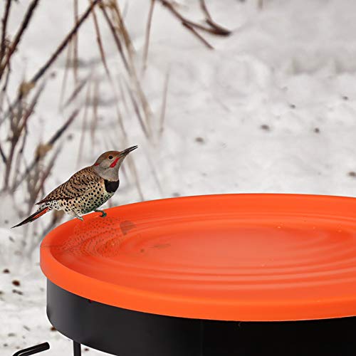 vantiorango Heated Birdbath for Outdoor, Deck Mount Bird Bath Bowl Heater with Clamp for Winter Balcony Garden Outdoors - Thumbnail 5