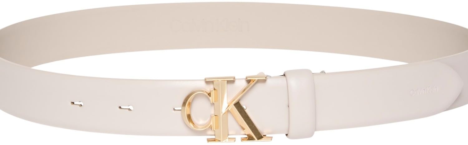 Calvin Klein Damen Ck Buckle 30mm Fixed Belt Lv04f7054g Gürtel (1er Pack)