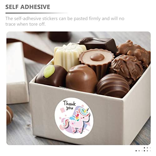 4 Rolls Unicorns Label Stickers Reward Stickers Self Adhesive Envelopes Tag Seals Teacher Encouraging Decals For Craft Birthday Party Crafts Gift Decorations #TOP6
