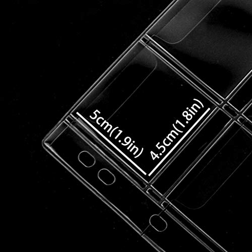 200 Pockets Coin Binders Pages - 1.77 Inch Holders 10 Pcs Loose-Leaf Sheets Acid-Free Collection Holders For Medallion Coin Stamp Currency Collecting Supplies 45X45 Mm / 1.77X1.77 Inch Cs03220 #TOP3