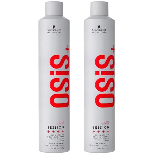 Spray cheveux Schwarzkopf Osis Session lot de 2 flacons de 500 ml pour fixation extrême