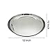 IndiaBigShop Stainless Steel Round Plates Dish Set for Dinner Plate Camping Outdoor Plate BPA Free, Steel Dinner Plates, Camping Outdoor Plate, Plate, Indian Dinner Plates Pack of 2 (12 inch)