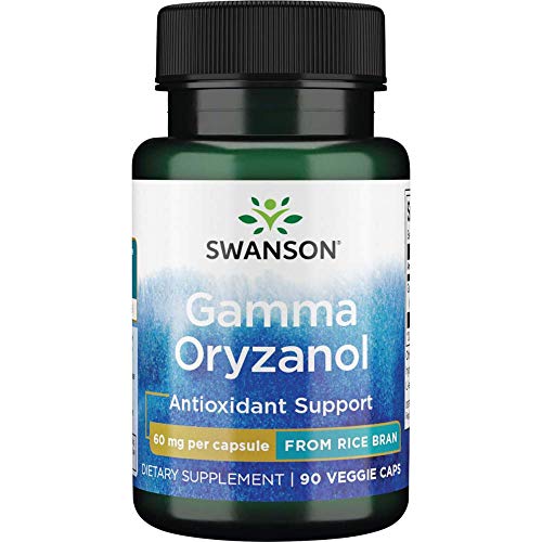 Swanson Gamma Oryzanol from Rice Bran 60 Milligrams 90 Veg Capsules