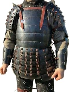 Japanese Samurai Costume, Knight Cuirass, Cosplay Pauldrons, Bracers, Medieval Half Body Armor, Samurai Armor For Halloween