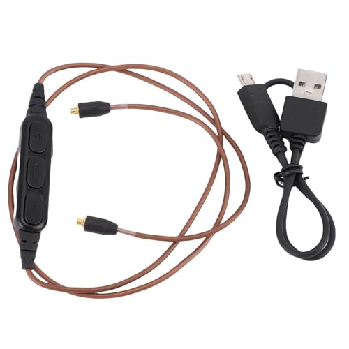 Vikye MMCX Bluetooth Adapter Cable, Fit for SE215 SE315 SE425 SE535 SE846 Earphone Adapter with Microphone, Lossless Sound Quality