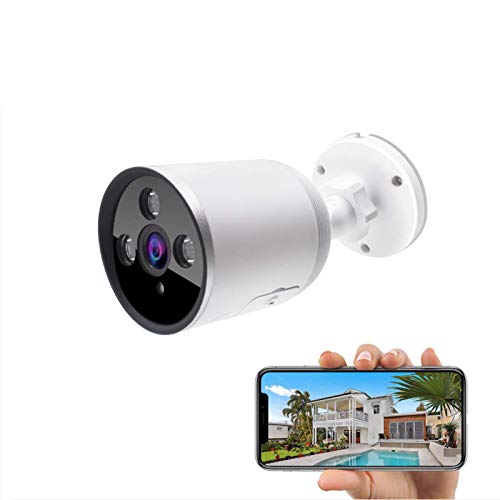Outdoor WiFi Security Camera, 1080P Wireless Night Vision Security Cameras with Two-Way Audio,Cloud Storage, IP66 Waterproof, Motion Detection, Activity Alert, Deterrent Alarm (Only 2.4G Wifi)