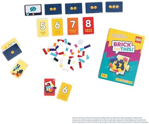 Asmodee Brick Like This! The Official Lego Party Game - A Fast, Fun Building Game for Families, Kids, Teens & Adults, Ages 7+, 2-8 Players, 15 Minute Playtime - View 5