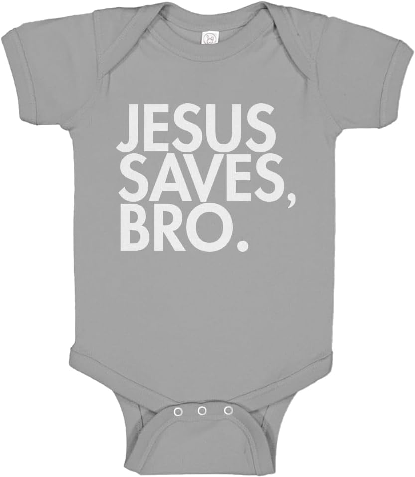 Baby Romper Jesus Saves Bro 100% Cotton Infant Bodysuit