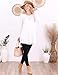 Popana Long Sleeve Tunic Top Shirts Women, Flowy Dressy Loose Fit Tops Womens Tunics Tees Long Sleeve Shirt for Leggings Pearl