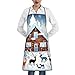 DTGPRO Winter Fawn Apron. Soft And Skin -Friendly, With Pockets, Which Can Be Convenient To Place Items To Be Used At Hand.