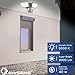 AWSENS 40W LED Security Lights Motion Sensor Light Outdoor, 180 Degree, 4000 LM, 5000 K, ETL Water Resistant, Clear 2 Head Motion Detector Flood Light for Garage, Yard (Bronze)