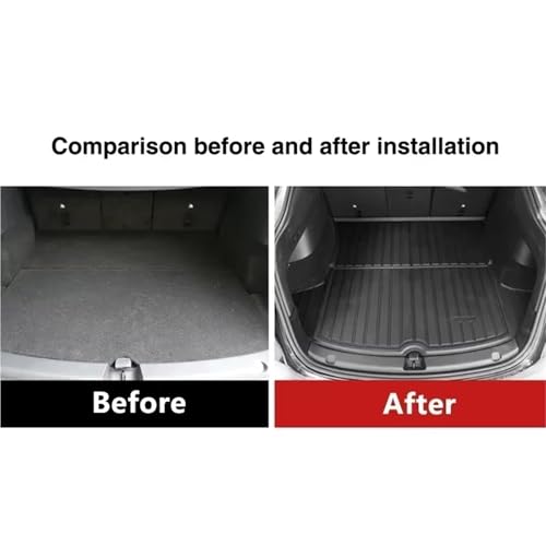 Tapis de coffre arrière voiture Mazda 2 Berline 2008 2009 2010 2011 2012 - 4
