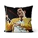 Cojín Impreso en 3D Freddie MercuryFarrokh Bulsara músico Cantante Bohemian Rhapsody Funda de Almohada para Silla 45x45cm cojín para sofá Almohada para el Cuerpo