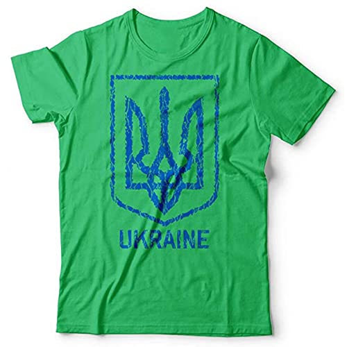T-Shirt Amour et Paix Mondiale aux Couleurs du Drapeau de L'Ukraine