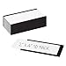 Realth C Channel Magnetic Label Holders 10 Pack 2' x 4'' with Paper Inserts and Clear Plastic Protectors, Magnetic Data Card Holders File Cabinet Labels for Metal Racks and Shelves