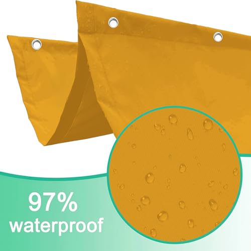 Bache ombrages imperméable et indéchirable avec œillets jaune A