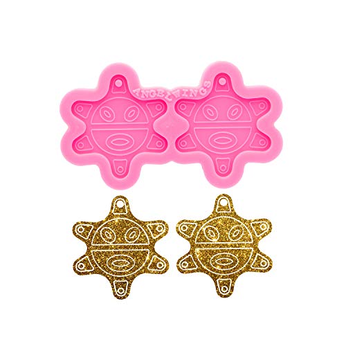 Super Glossy Indian Sun Earring Resin Molds Earrings Molds DIY Earrings Silicone Mold Epoxy Craft Silicone Moulds Keychain Jewelry Making Resin Earrings Mold
