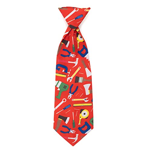 Collar ajustable para perro The Worthy Dog pequeño rojo