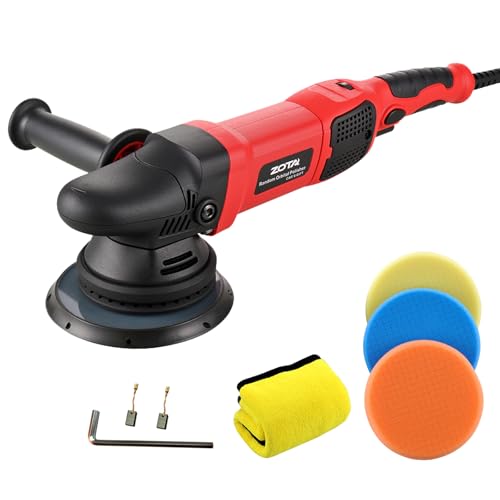 Image of ZOTA Car Bufer, 6 inch 900W buffer polisher,21mm Long-Throw random orbital polisher buffer with 6 Variable Speed 2000-4800rpm car buffers and polishers kit for Car Boat Polishing and Waxing