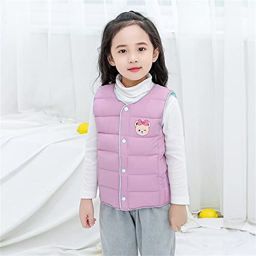 Boys Down Vest Coat Lightweight Warm Printing Jacket Cute Button Windproof Comfort Kids Puffer Clothing Winter4