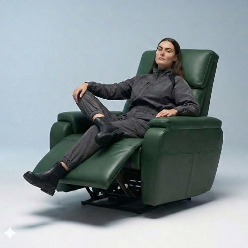 Image of Zeus Motorized Recliner | Premium Leatherette Upholstery | Single Seater Recliner Sofa for Office, Corporate & Hospitality | Ergonomic, Sleek & Space-Saving Design | 18 Months Warranty