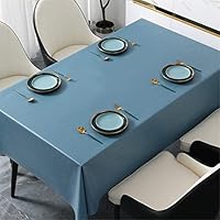 Toile Cirée Rectangulaire Nappe Rectangulaire PVC 140x240cm Almeria - Facile à Nettoyer Tapis Rond