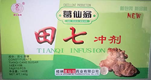 Ge Xian Wong Tian Qi Pseudo-Ginseng Radix Notoginseng Instant Drink 14gx10 p 