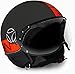 Momo CASCO DESIGN BLACK MATT/RED FLUO 21#M