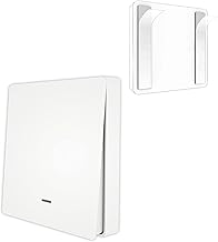 MOES ZigBee Wireless Scene Switch Push Button Controller, Tuya/MOES Zigbee Hub Required, No Capacitor Needed, Smart Life & Tuya Remote Control, Alexa Google Home Voice Control, 1 Gang