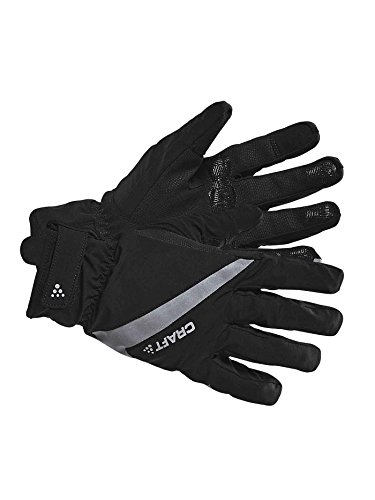 Craft Unisex Rain 2.0 Bike and Cycling Training Gloves with Gel Inserts, Black
