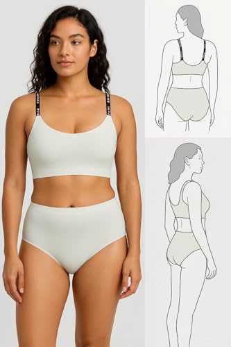 Image of ELEG & STILANCE Women Printed Bralette Bra Panty Set | Soft Stretch Wirefree Lingerie Combo | Adjustable Straps Everyday Comfort Innerwear