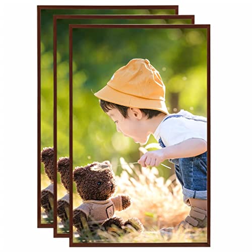 Butifooy Collage de Cadres Photo 3 pcs de Mur Table Bronze 13x18 cm MDF Cover