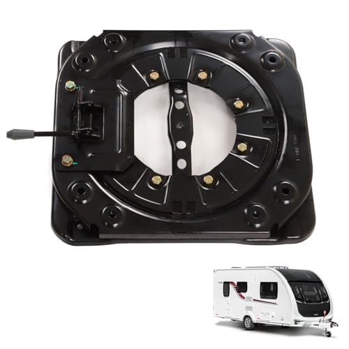 Plaque pivotante de siége rotative à 360° avec 4 engrenages de verrouillage pour bateau et camping-car