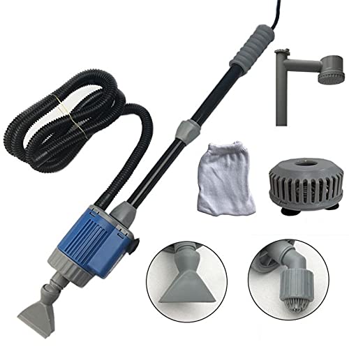 Limpiador Acuario 20 / 28W Bomba de Cambio de Agua eléctrica para Acuario Fish Tank Garden Fuente Grava Limpie la Bomba de Filtro de sifón Herramientas de Limpieza de Acuario Aspirador Acuario