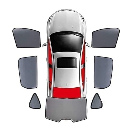 Sonnenschutz Sonnenschutz Für Seitenfenster des Autos Für MG4 EV 2022–2024, 5-teilig Für Das Ganze Auto, Sonnenschutz, UV-Schutz Und Privatsphäre Sonnenschutzblende(‎7pcs-wholecar)