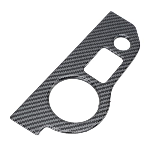 Tbest Couvercle de Panneau de Commutateur de Phare en Fiber de Carbone, Garniture Intérieure pour Voiture