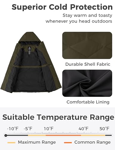 wantdo Women's Winter Jacket Puffy Coat Puffer Jackets Warm Winter Coats3