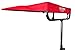 Sunshade Canopy Accessory Bundle for Mobility Scooters – Includes Universal Canopy, Large Rear Storage Basket & Multi-Accessory Mount – Shade, Storage & Versatility On The Go (Red)