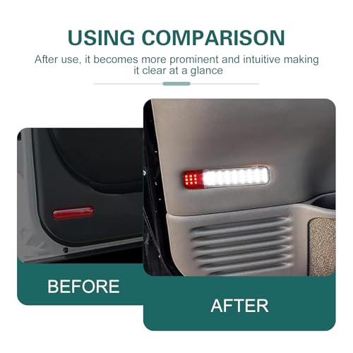 2 luces LED para panel de puerta de auto, blanco miniatura 3