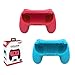 Produktbild Switch Joy-Con Controller Griff Zubehör Kompatibel Mit Nintendo Switch Joy-Con Controller, Zweiteilig Griffzubehör, Schwarz × 2 / Rot × 1, Blau × 1